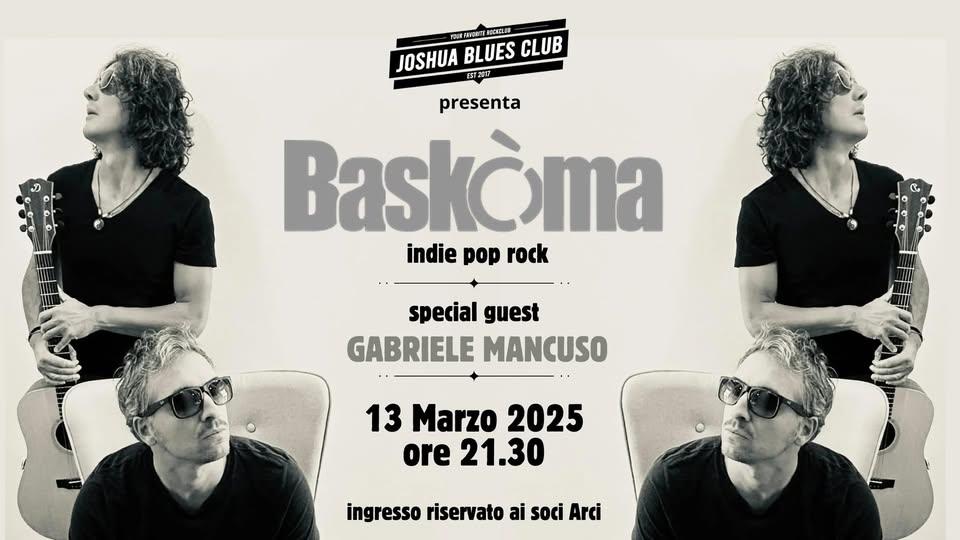 INDIE POP NIGHT: BASKOMA + special guest GABRIELE MANCUSO